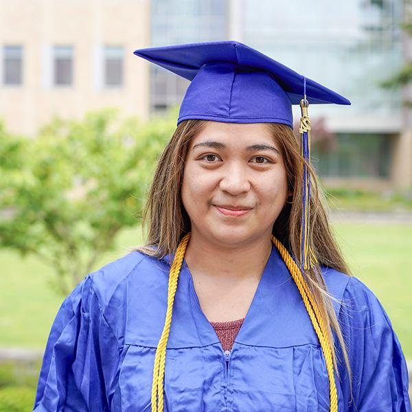 grad wearing regalia